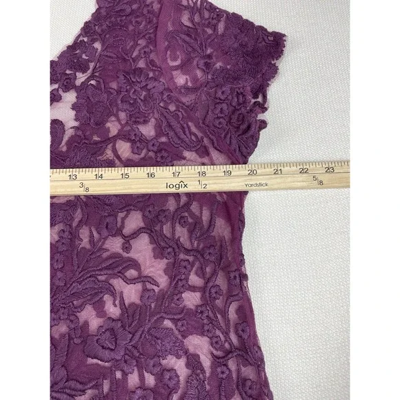 New Candela Blouse Floral Embroidered Mesh Sheer Fairy Romantic Victorian Size L - Picture 6 of 13